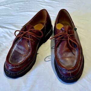 PARABOOT "MICHAEL" SHOES IN ORIGINAL WAXED LEATHER - VERY RARE... EU 42 / US 9.5